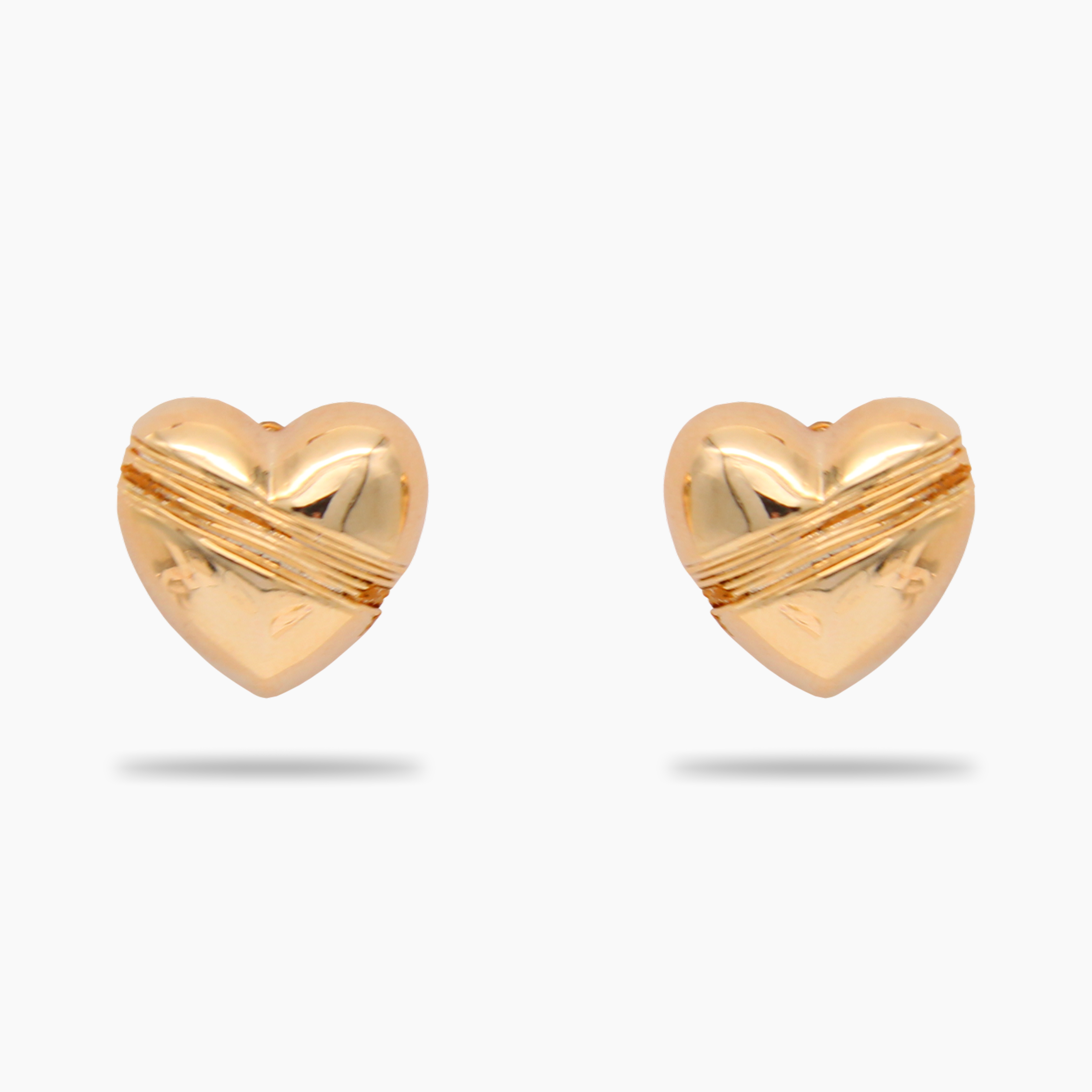 серьги golden heart